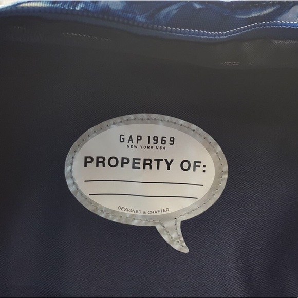 GAP Kids Boys Docksider Blue Shark Backpack NWT - Picture 3 of 8